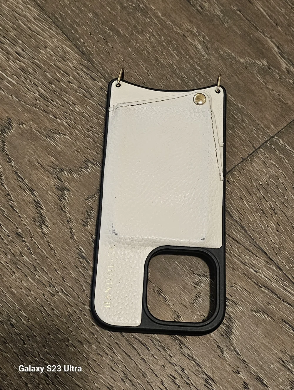 iphone 16pro Bandolier Leather White Case